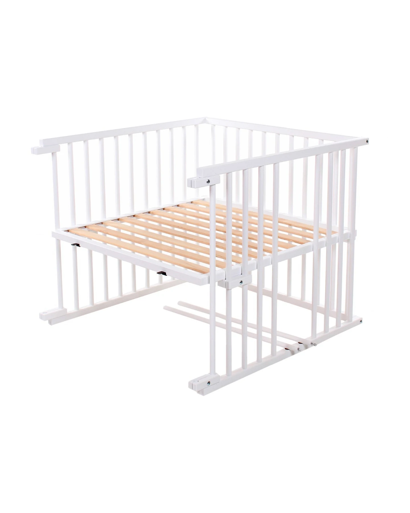 Babybay Babybay Original Umbausatz Kinderbett, Buche massiv, weiß lackiert Liegefläche 80 x 132 cm – Ansicht 2