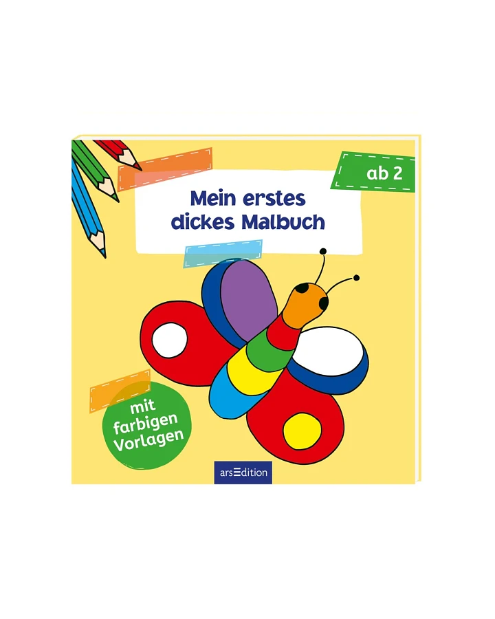 Mein erstes dickes Malbuch,mit farbigen Malvorlagen 64 Seiten