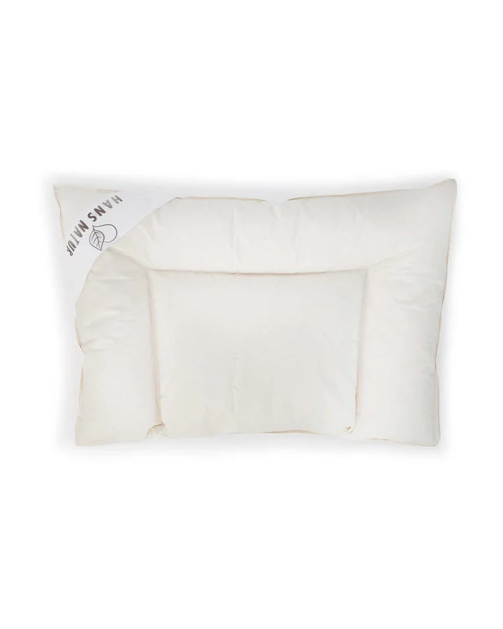 Flachkissen für Babys und Kleinkinder mit Daunen Maße 40 x 60 x 2 cm, 90 g, Perkal-Inlett