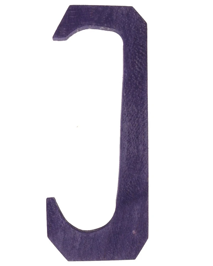 Grimms Anthroposophisches J Buchstabe aus Lindenholz, bunt lasiert Maße 7,5 x 6 x 1 cm