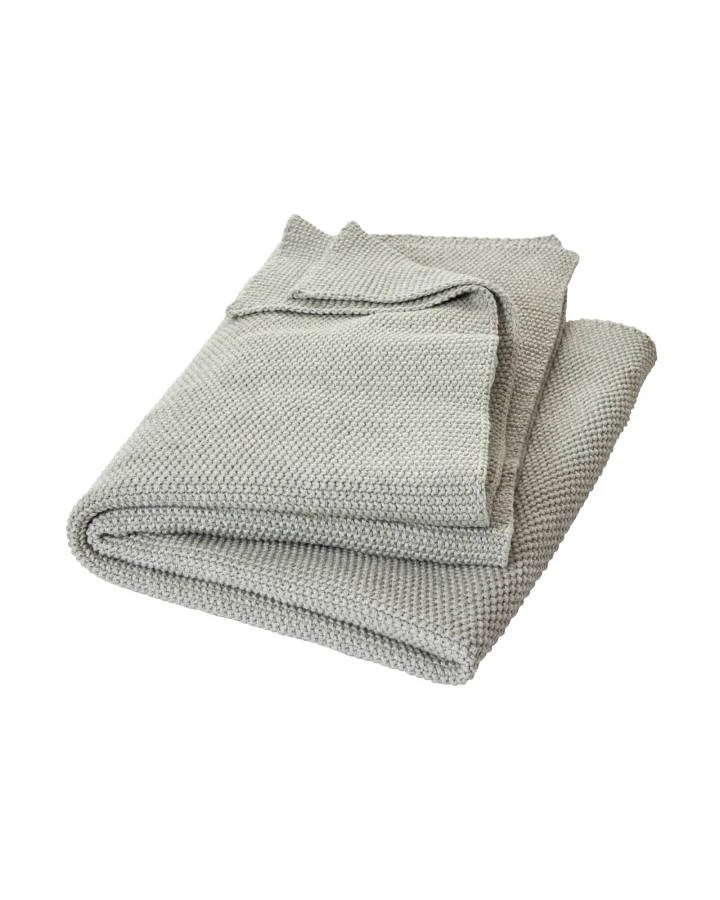 Babydecke Bio-Baumwolle Strick-Qualität grey-melange Maße 80 x 95 cm