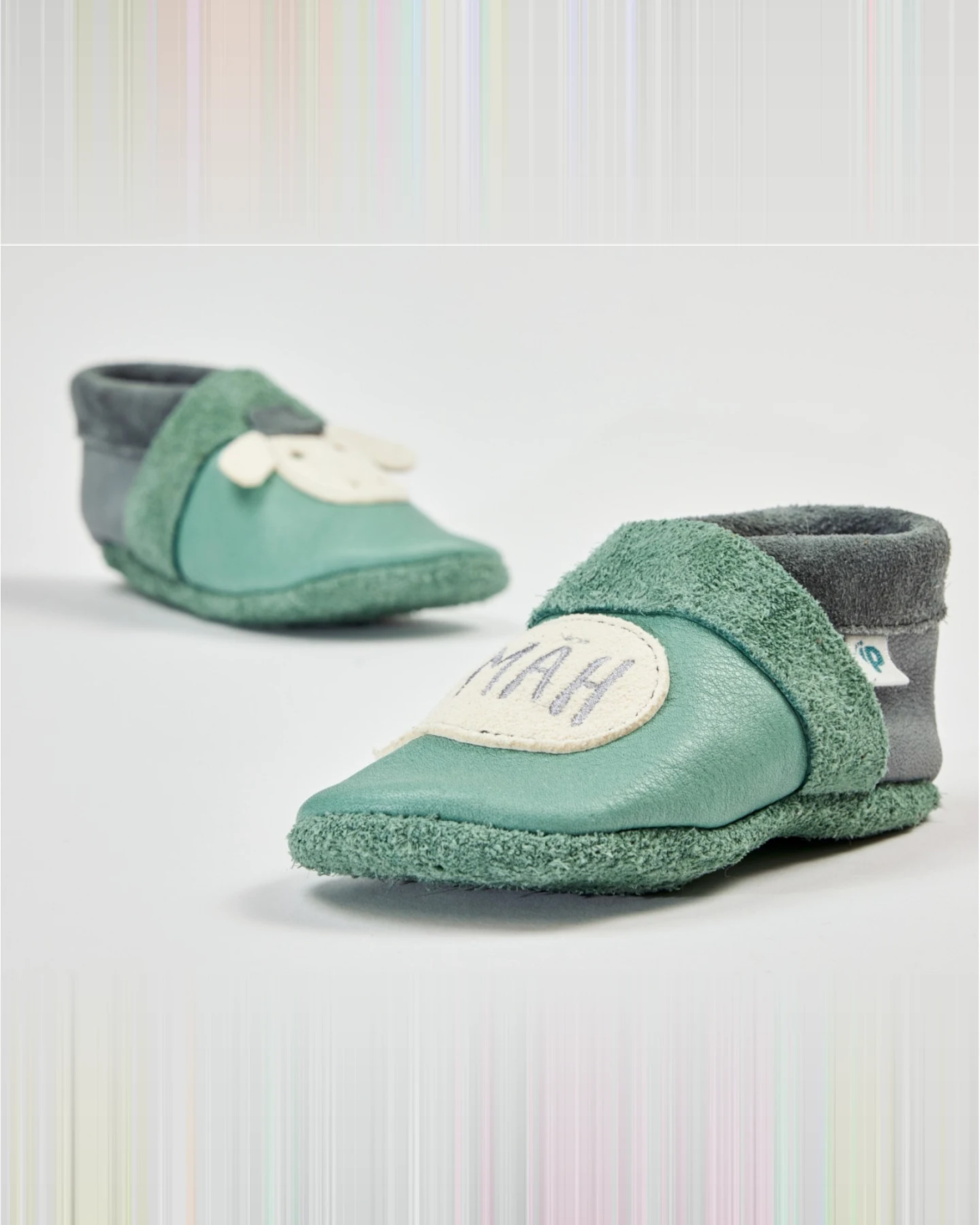 Baby und Kinder Hausschuhe Krabbelschuhe Ecopell Leder Schaf distel Gr. 23 – Ansicht 2