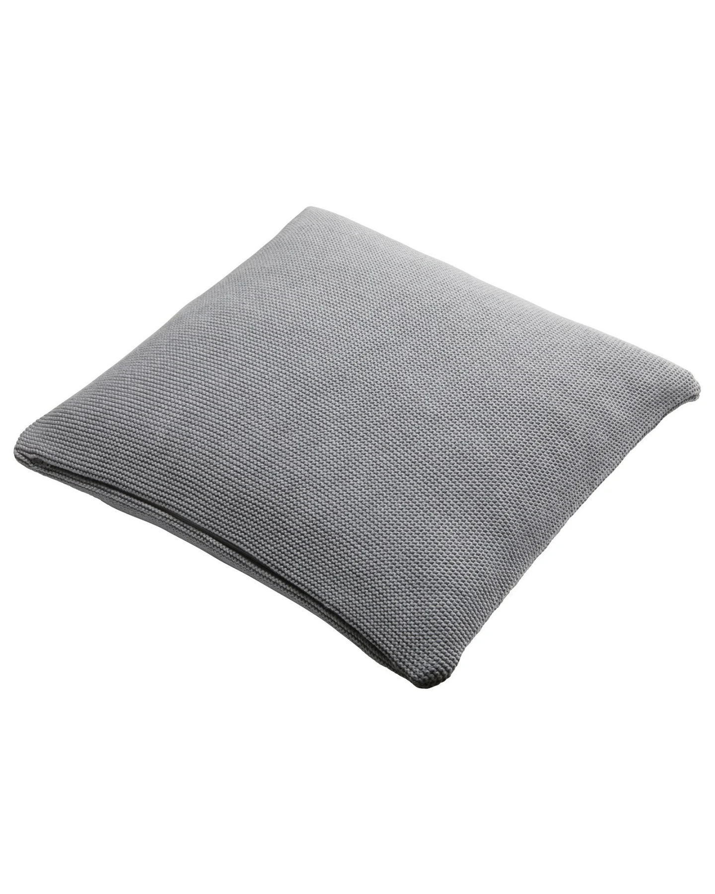 Kissenbezug 40x40 cm Bio Baumwolle light grey-melange Mit Reißverschluss – Ansicht 2