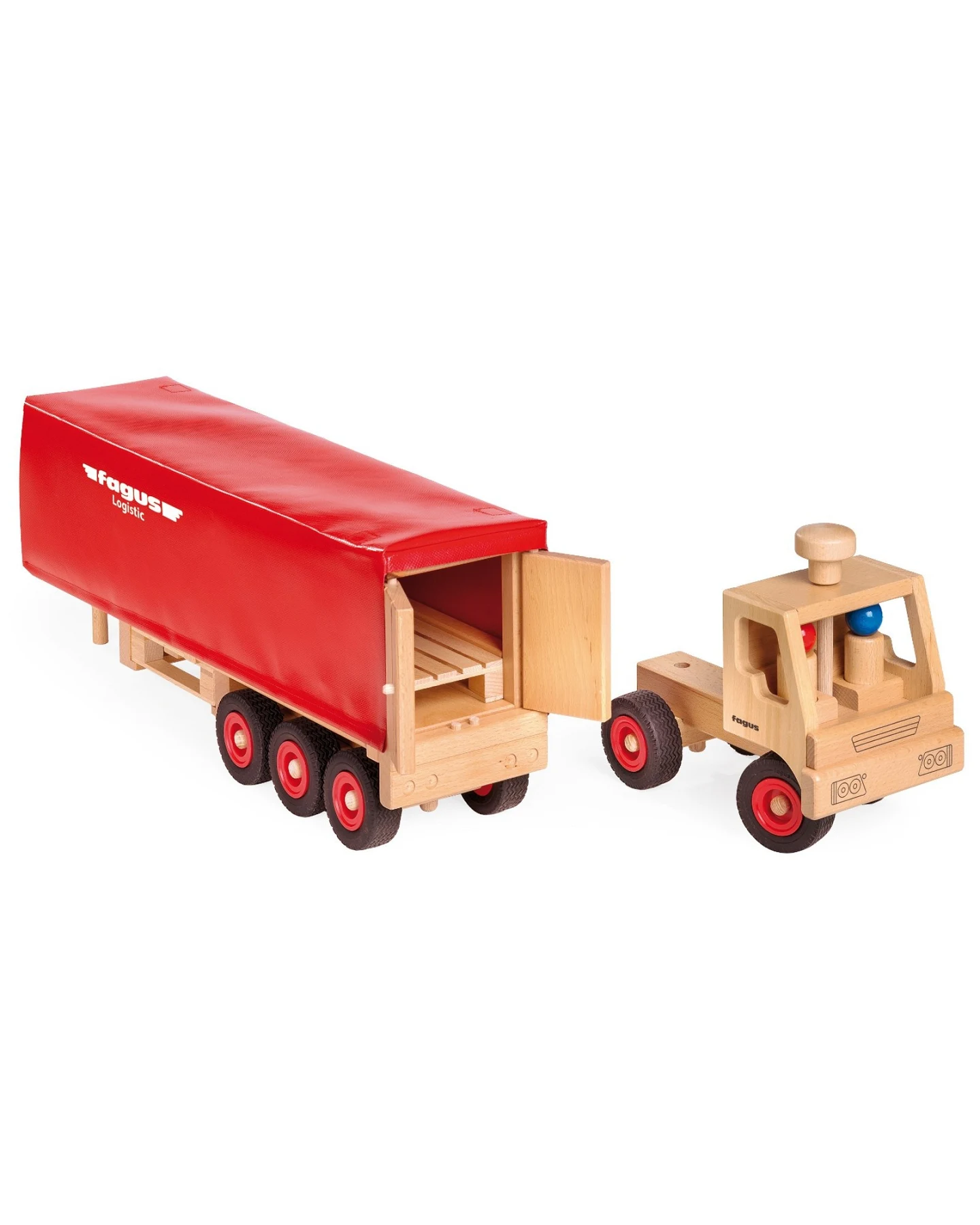 Fagus Sattelschlepper aus massivem Buchenholz Länge 65,5 cm – Ansicht 2