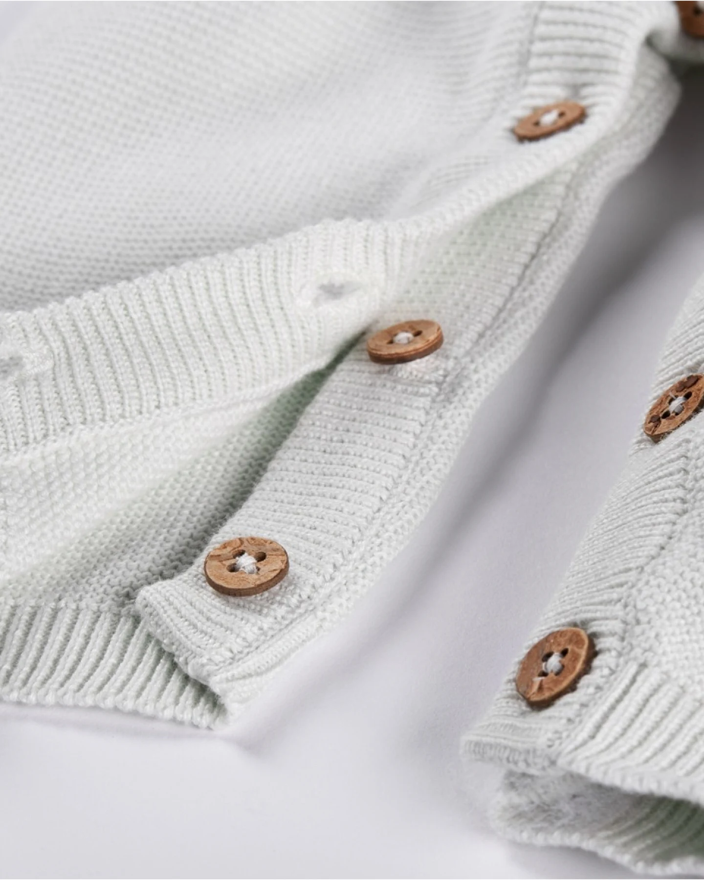 Baby Overall Strick-Qualität zartmint Gr.50/56 – Ansicht 2
