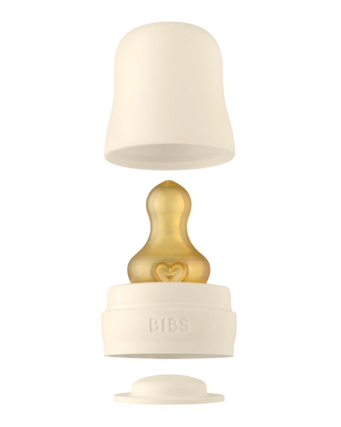 BIBS Babyflasche aus Glas im Komplett-Set Ivory 225 ml – Ansicht 2