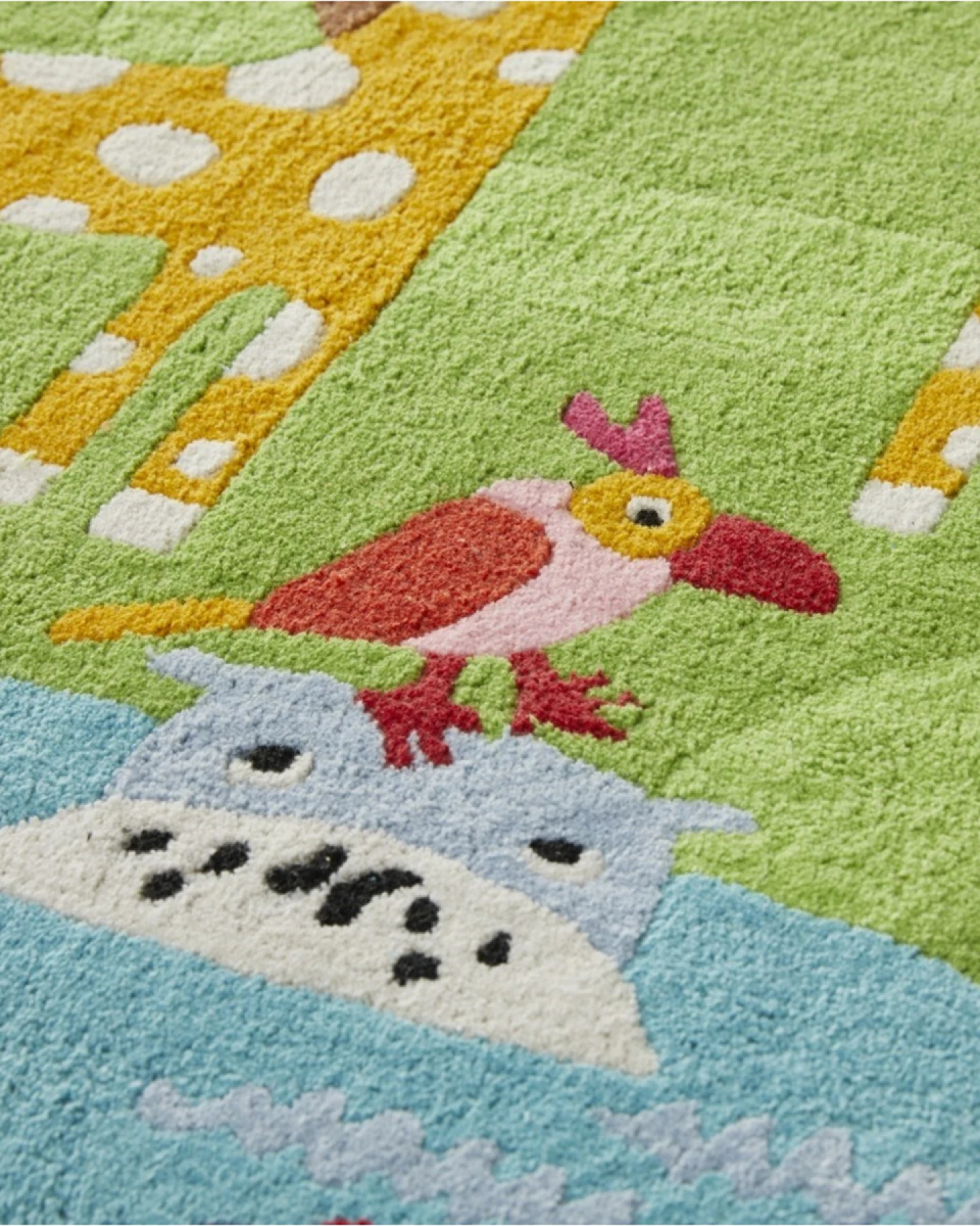 Kinderteppich Bio-Baumwolle "Dschungel" Maße 100 x 130 cm – Ansicht 2