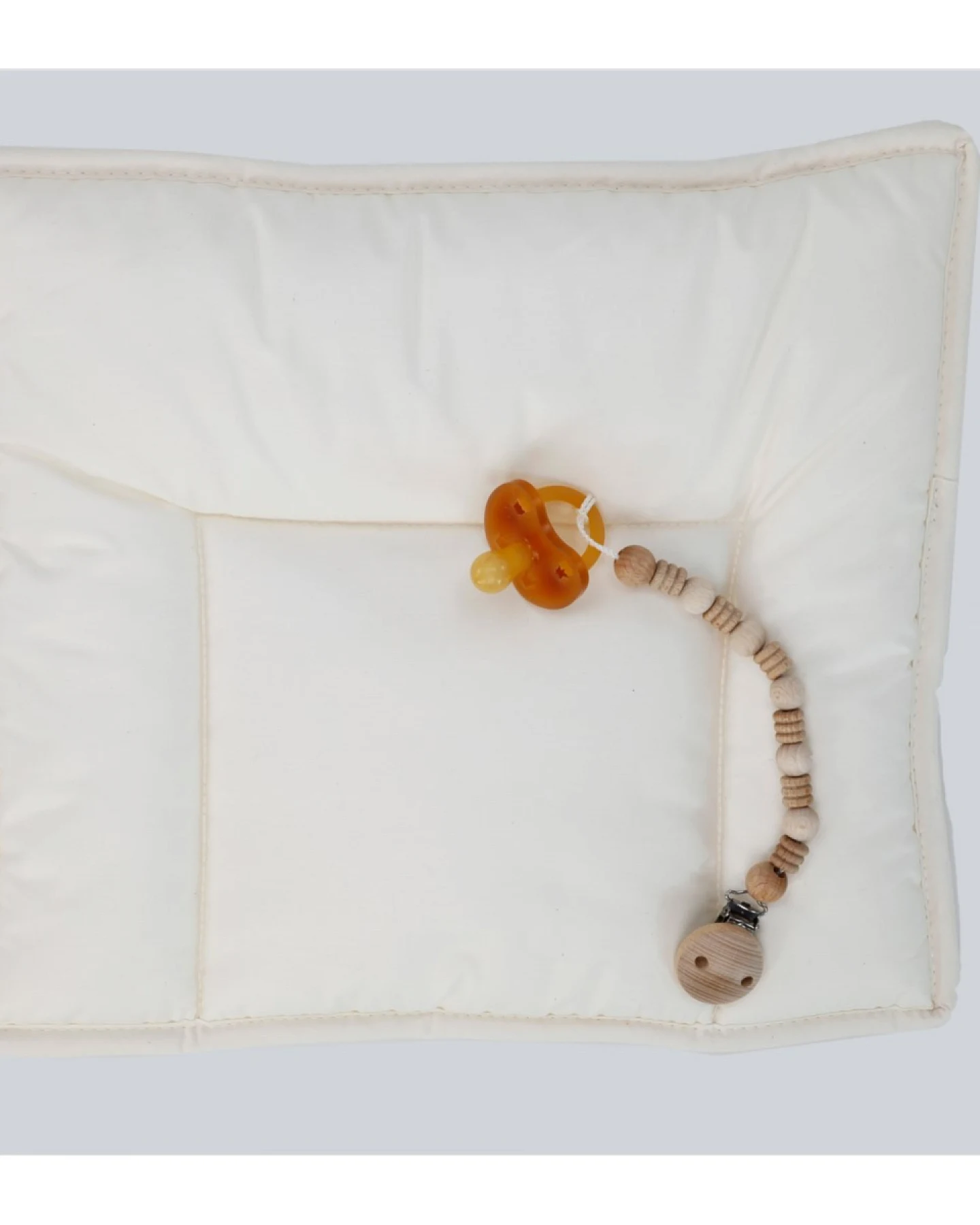 Natur Babykissen flach Maisvlies Maße 35 x 40 x 3 cm, 50 g, Perkal-Inlett – Ansicht 2