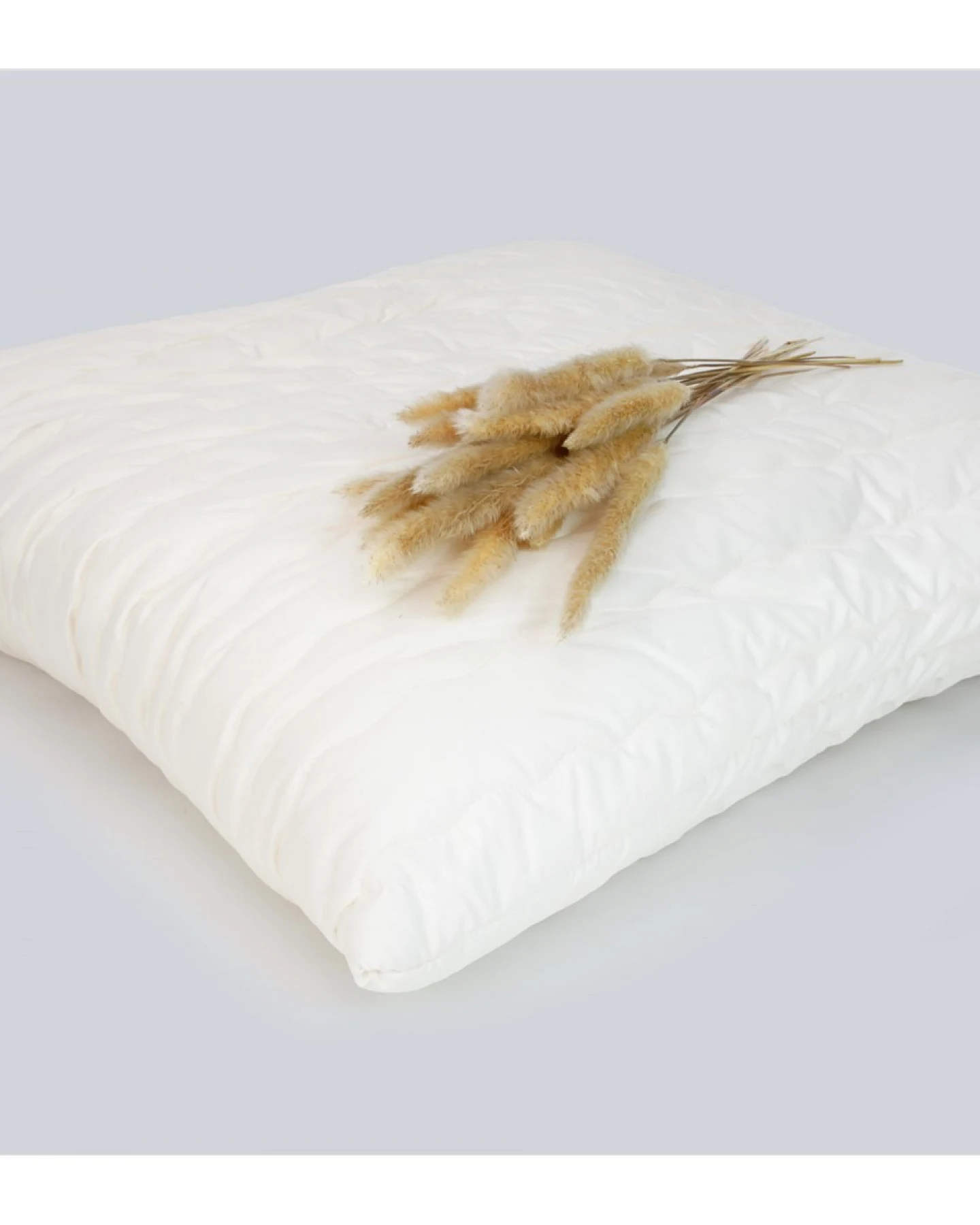 Natur Kopfkissen Maisvlies Maße 80 x 80 cm, 800 g, Perkal-Inlett – Ansicht 2