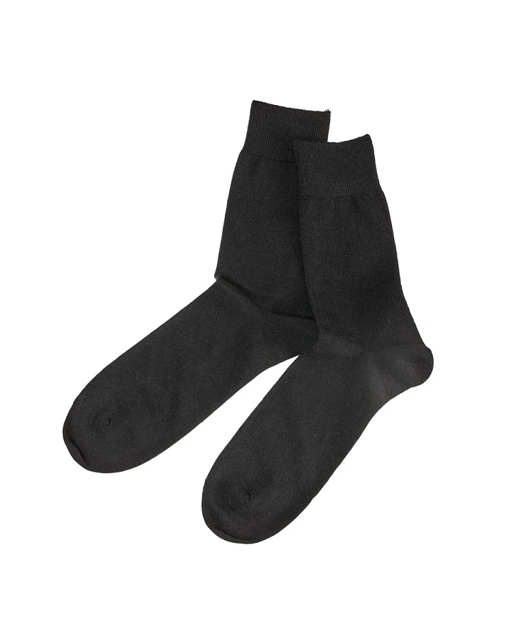 Damen und Herren Socken Bio-Schurwolle schwarz Gr.39-40