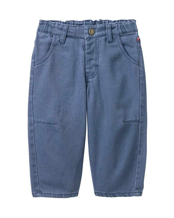 Produktseite: People Wear Organic Twill-Hose ozean Gr. 74/80