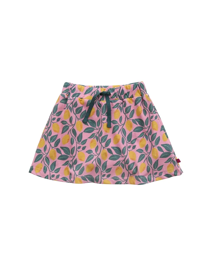 Skort mit Zitronendruck light rose-honey Gr. 98/104