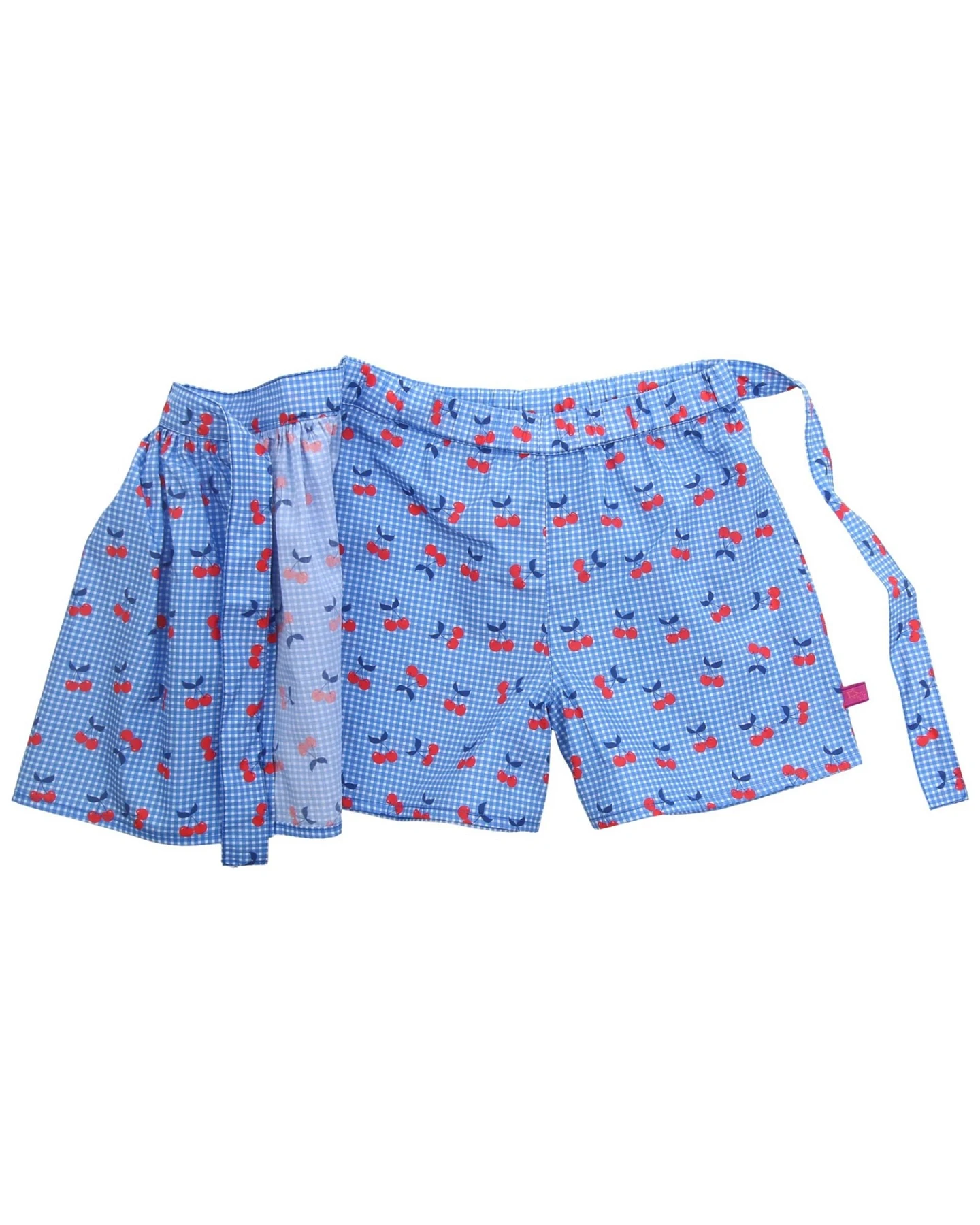 Voile Skort Kirschendruck sky blue-tomato Gr. 98/104 – Ansicht 2