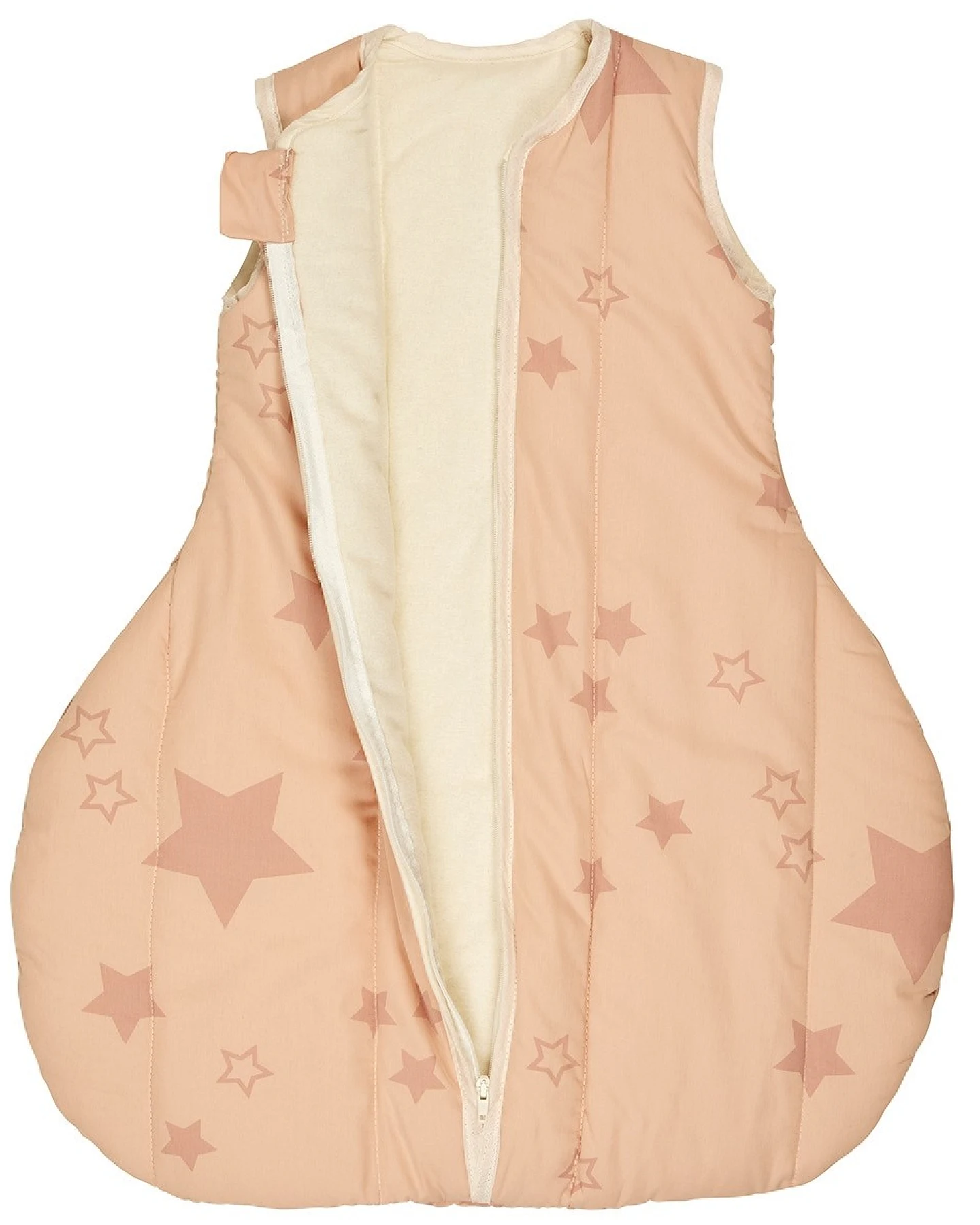 Winterschlafsack Baby Bio-Schurwolle "Sterne rosa" Gr.1 (70cm) – Ansicht 2