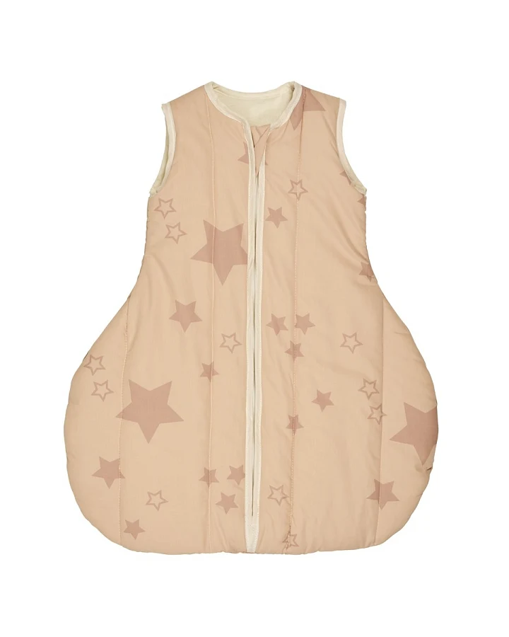Winterschlafsack Baby Bio-Schurwolle "Sterne rosa" Gr.2 (90cm)