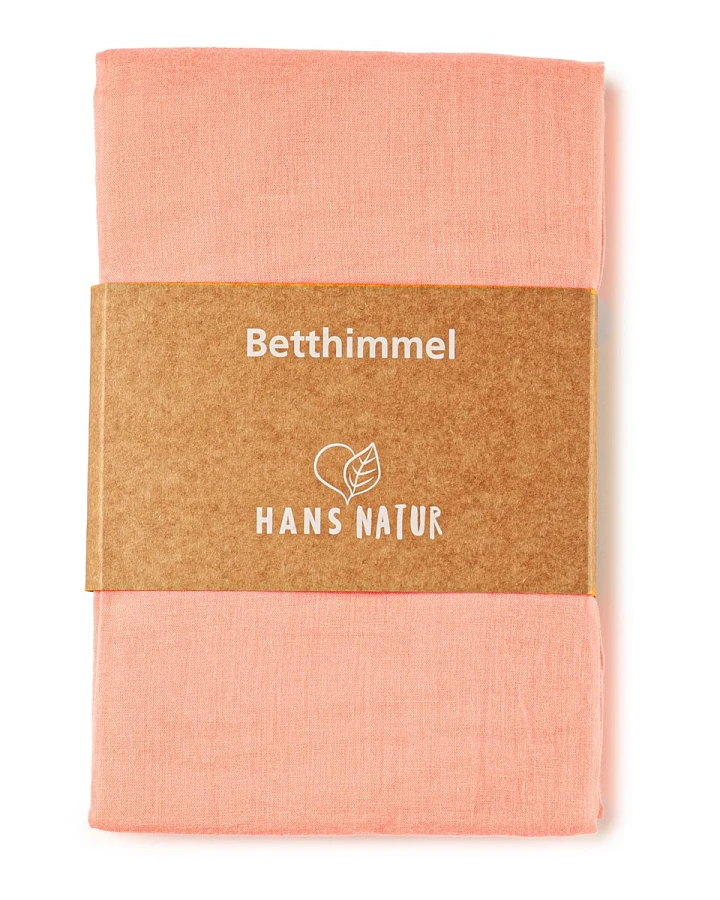Betthimmel Baldachin Bio-Baumwolle rosa 115 x 300 cm