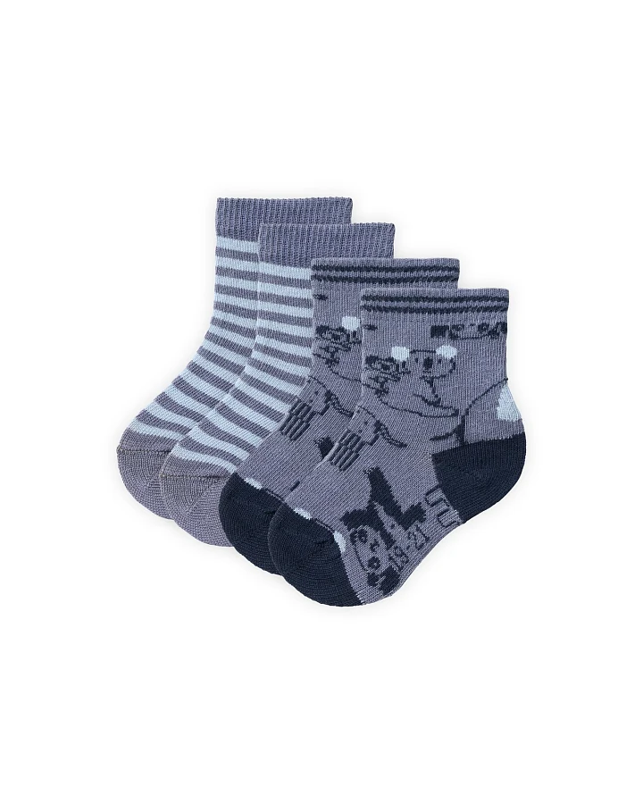 People Wear Organic 2er-Pack Socken ozean mix Gr. 22-24