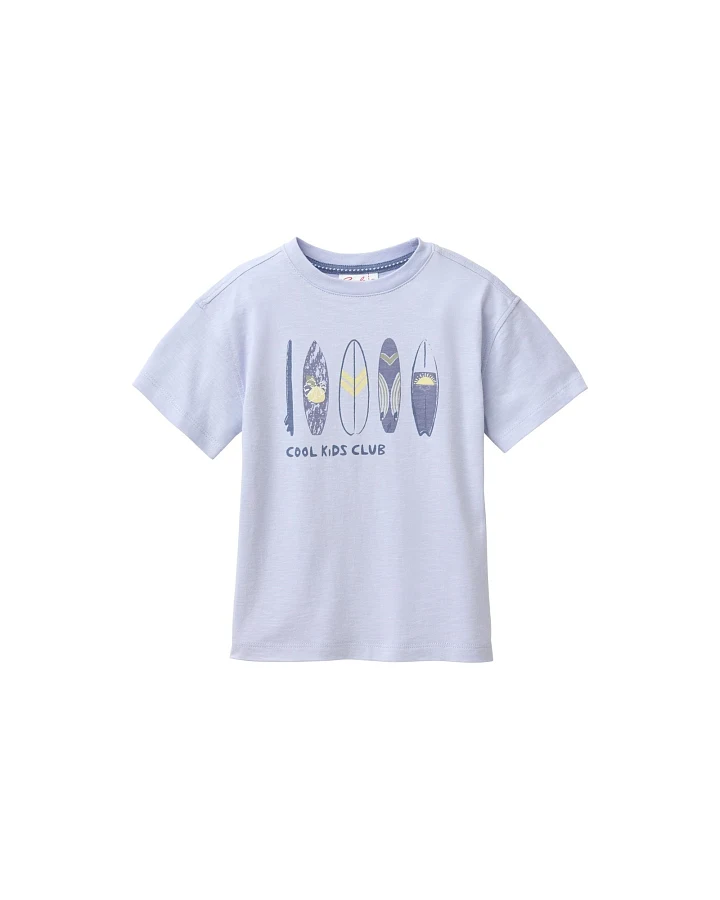 People Wear Organic Kurzarm-Shirt hellblau Gr. 98/104