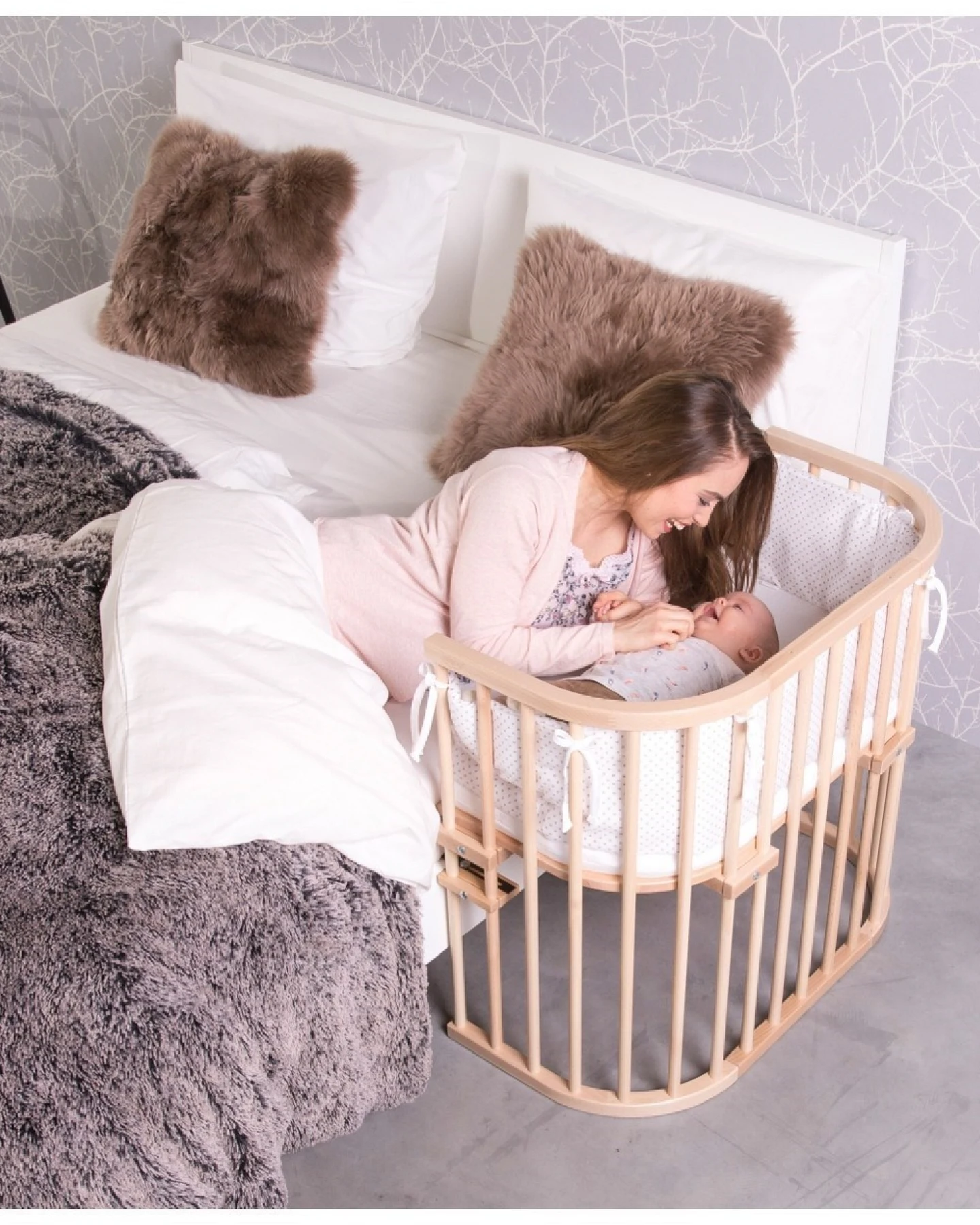 Babybay Babybay Maxi, Buche massiv, unbehandelt Liegefläche 89 x 51 cm – Ansicht 2