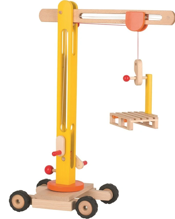 goki Drehkran aus Massivholz 48 x 23 x 64 cm