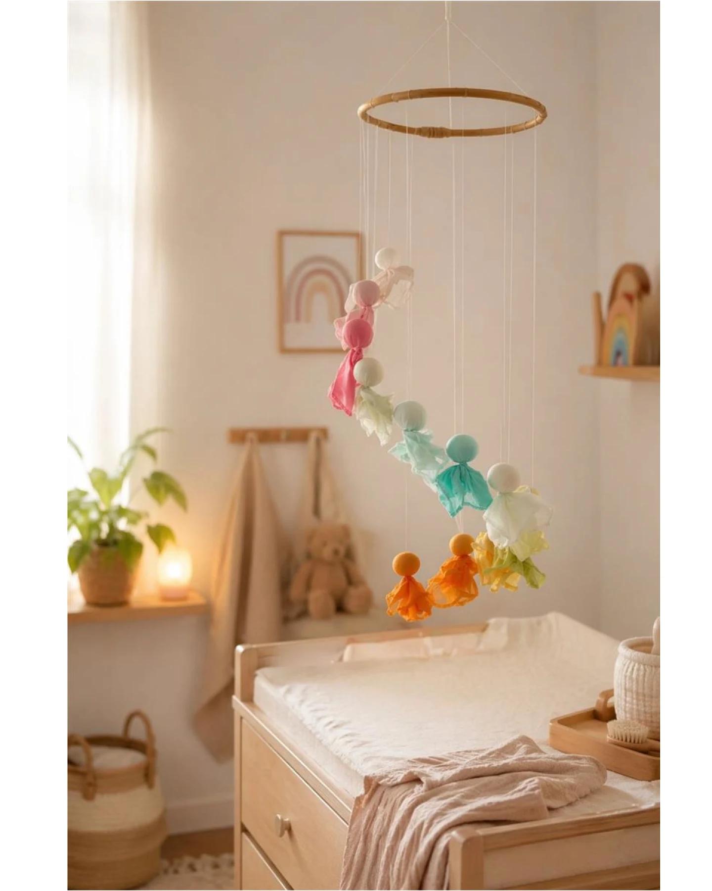 Baby Mobile Feentanz, Pastellfarben 12 Feen – Ansicht 2