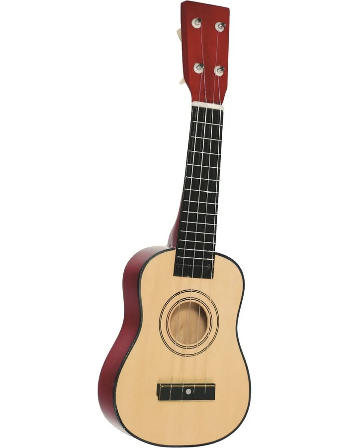 goki Kinder Ukulele aus Holz mit 4 Saiten Maße 52 x 16 cm