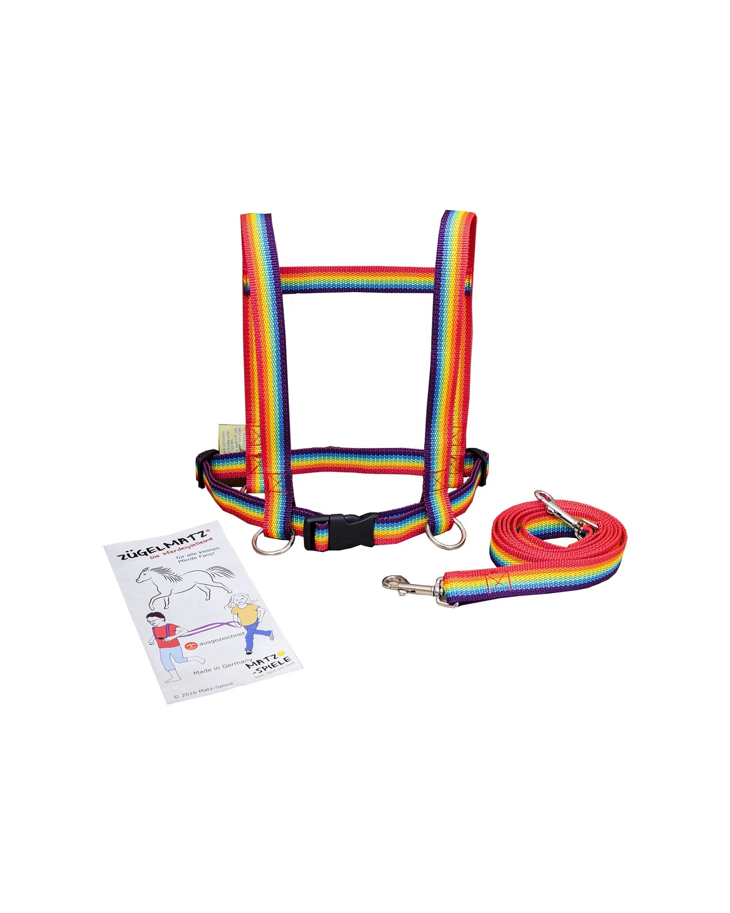 Pferdeleine und Halfter zum Spielen, Regenbogen Maße 11 x 23 x 6,5 cm – Ansicht 2