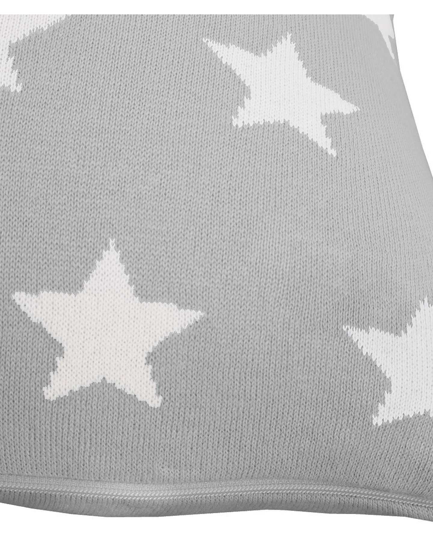 Kissenbezug 40x40 cm Bio Baumwolle, Sterne grey Mit Reißverschluss – Ansicht 2