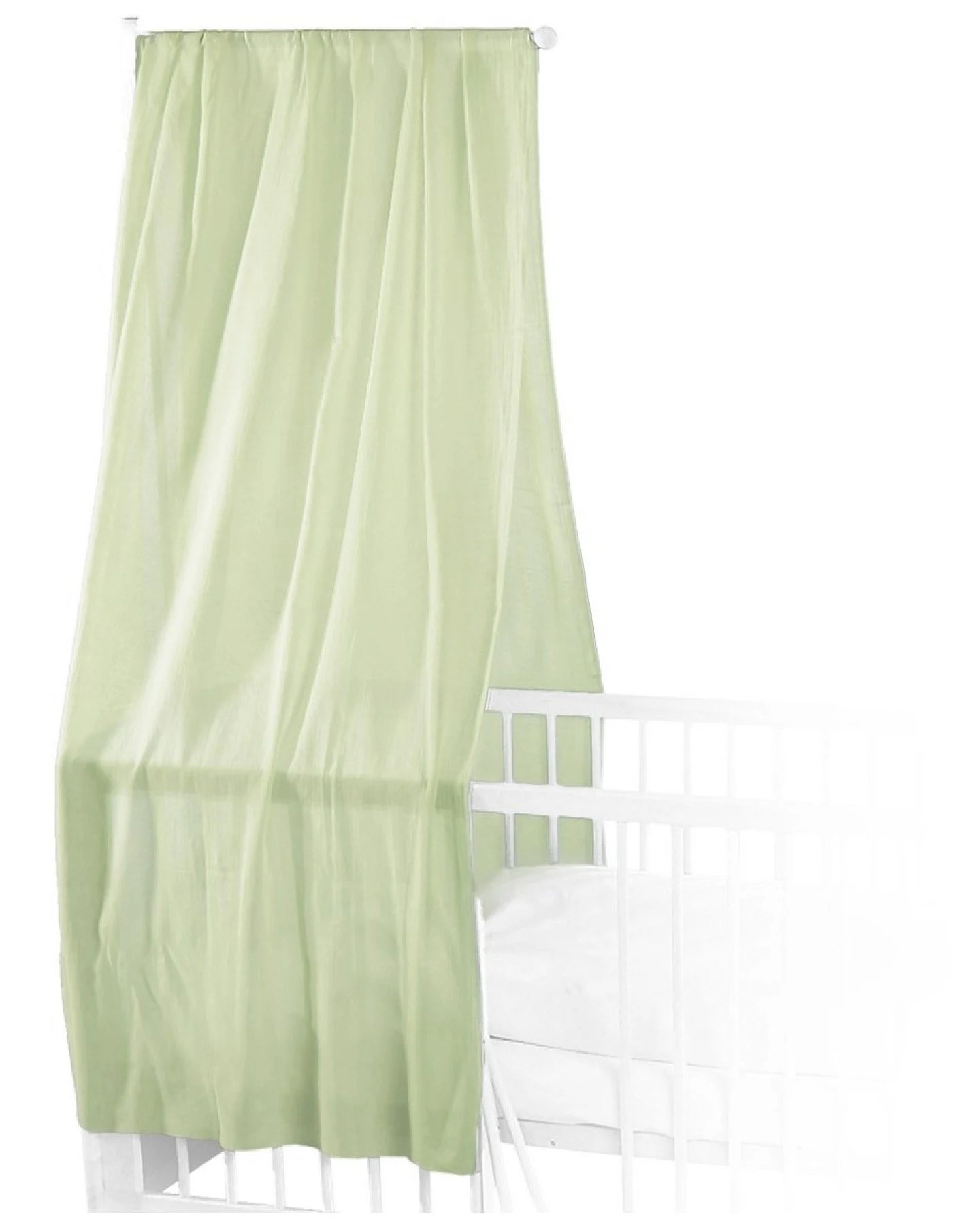 Betthimmel Baldachin Bio-Baumwolle mintgrün 115 x 300 cm – Ansicht 2
