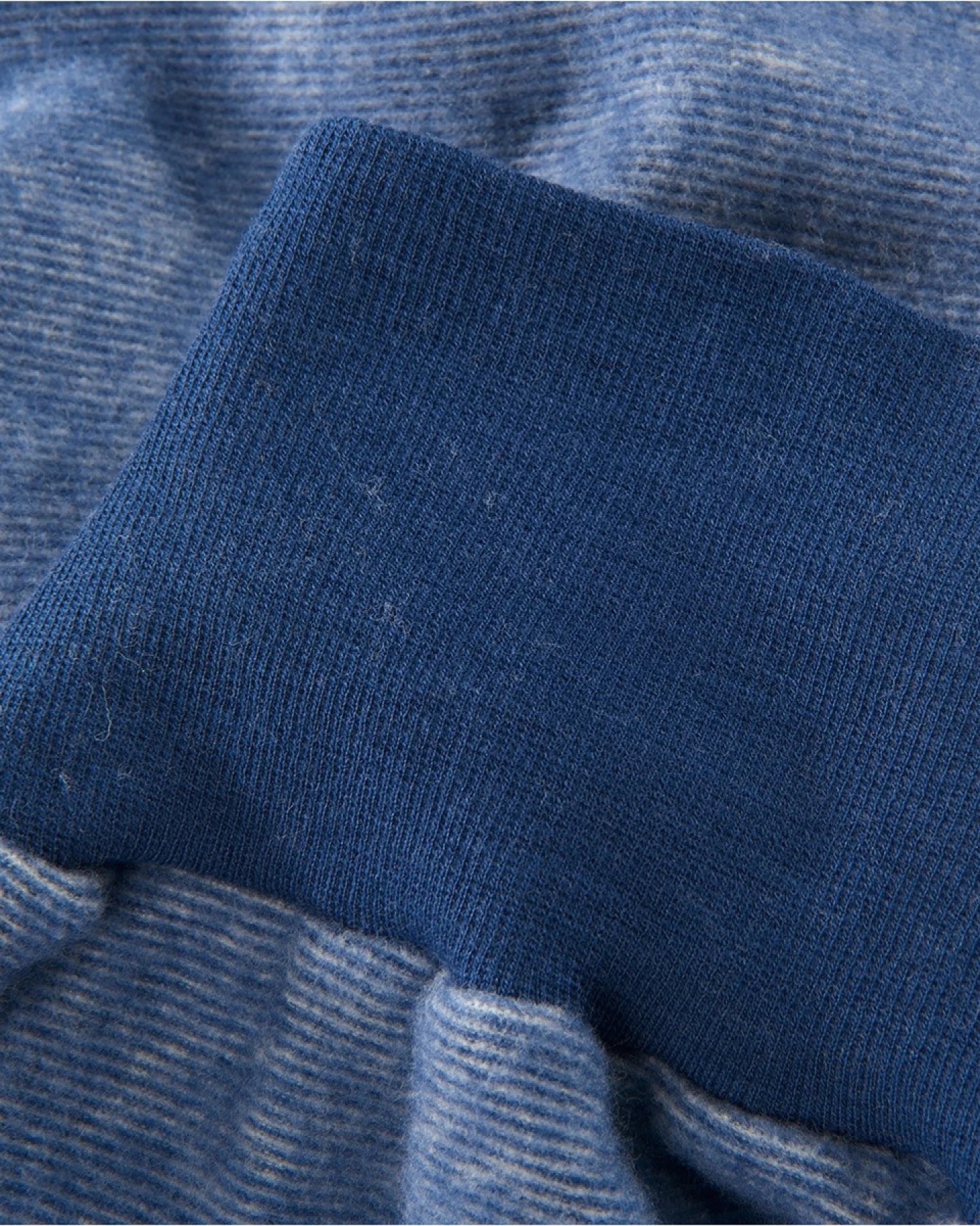 Cosilana Strampelsack Wolle-Baumwolle Fleece marine Länge 50 cm – Ansicht 2