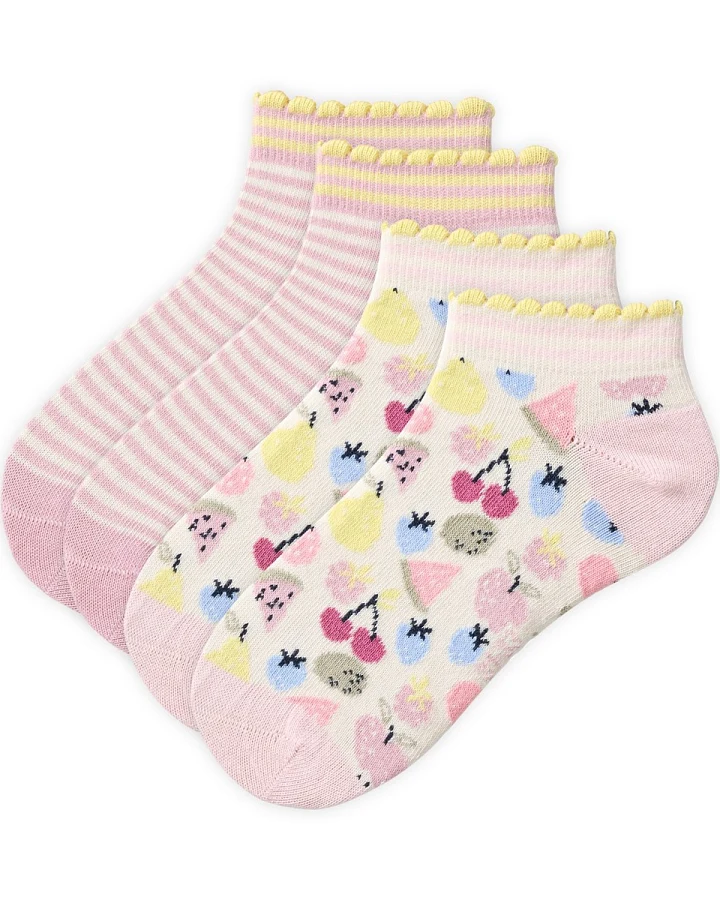 People Wear Organic 2-er Pack Sneakersocken bunt mix Gr. 28-30