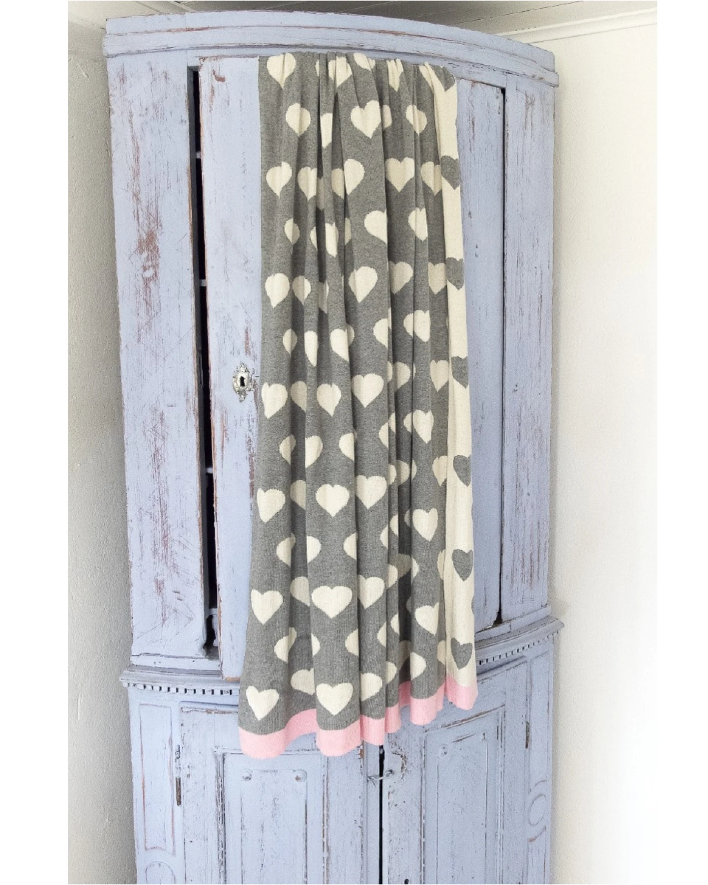 Kinder Kuscheldecke Bio-Baumwolle Herzen Maße 130 x 170 cm – Ansicht 2