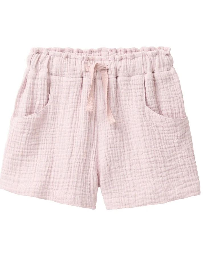 People Wear Organic Musselin-Shorts blass violett Gr. 122/128