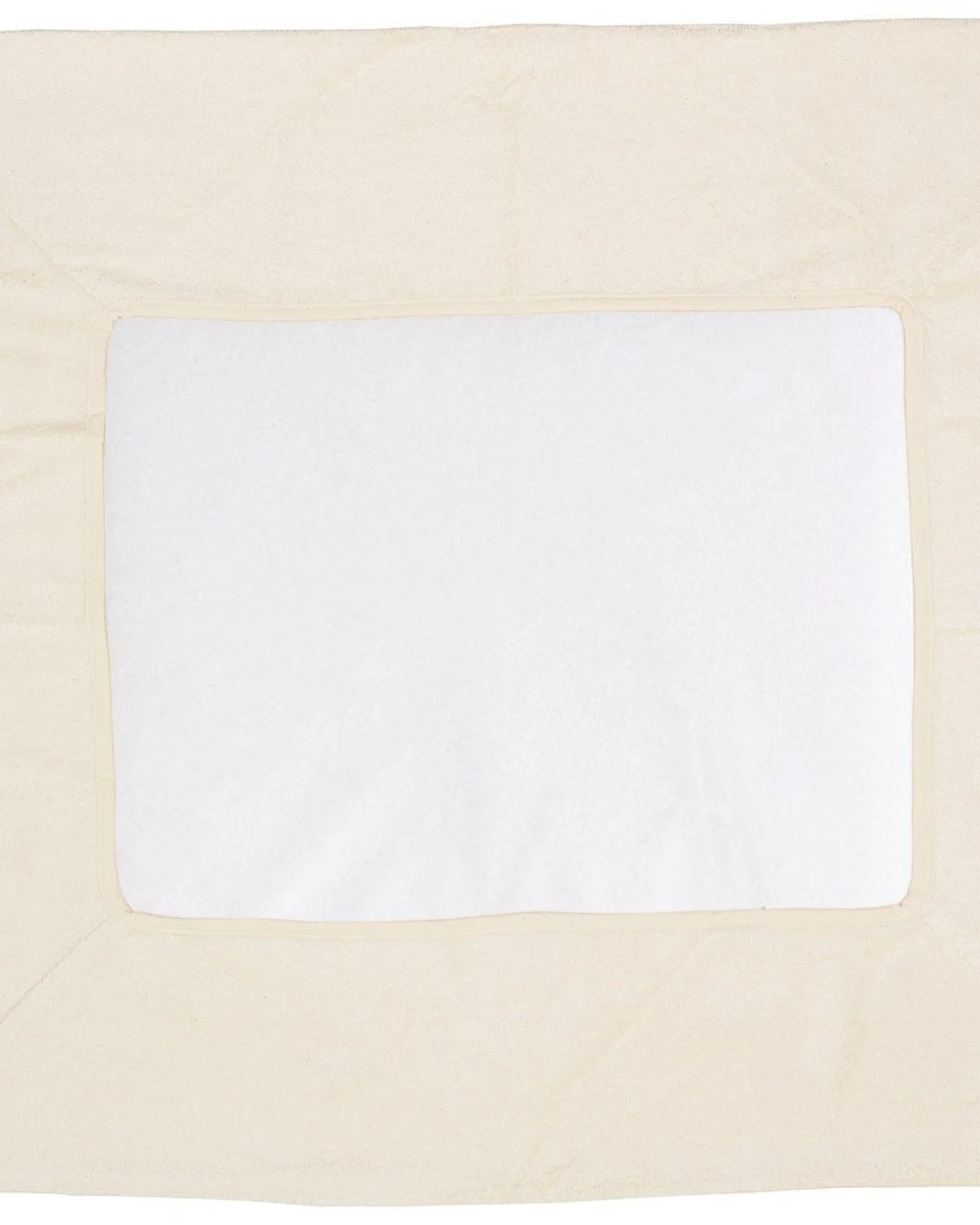Wickelauflagenbezug für Wickelmulde Biber Bio Baumwolle natur 50 x 70 cm – Ansicht 2