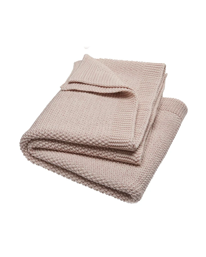 Babydecke Bio-Baumwolle Strick-Qualität perl natur Maße 80 x 95 cm