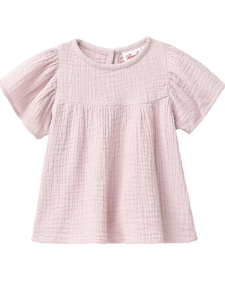 People Wear Organic Musselin-Bluse blass violett Gr. 86/92
