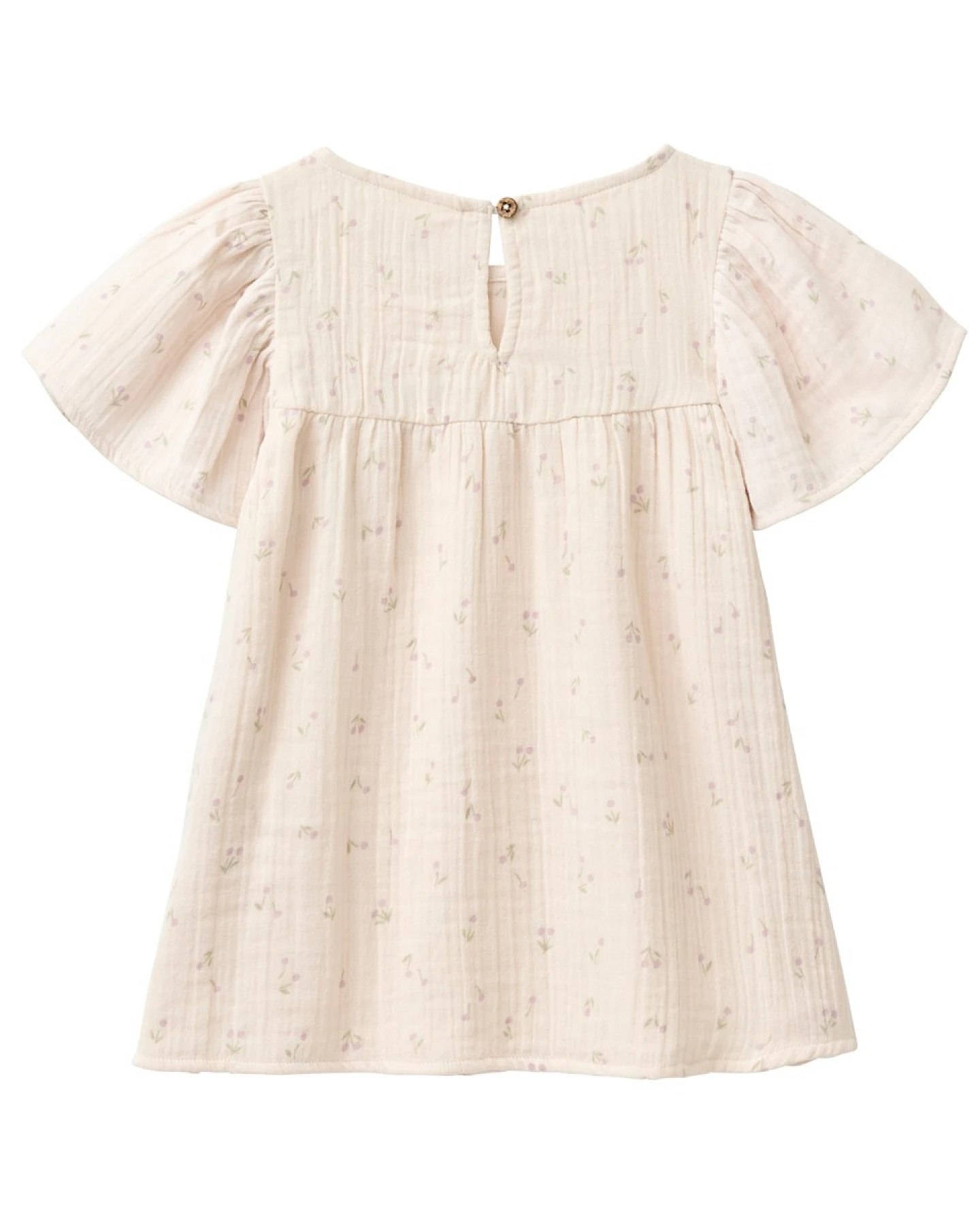 People Wear Organic Musselin-Bluse kleine Kirschen natur Gr. 110/116 – Ansicht 2