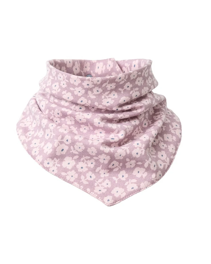 People Wear Organic Halsstuch kleine Veilchen dunkelmalve One Size