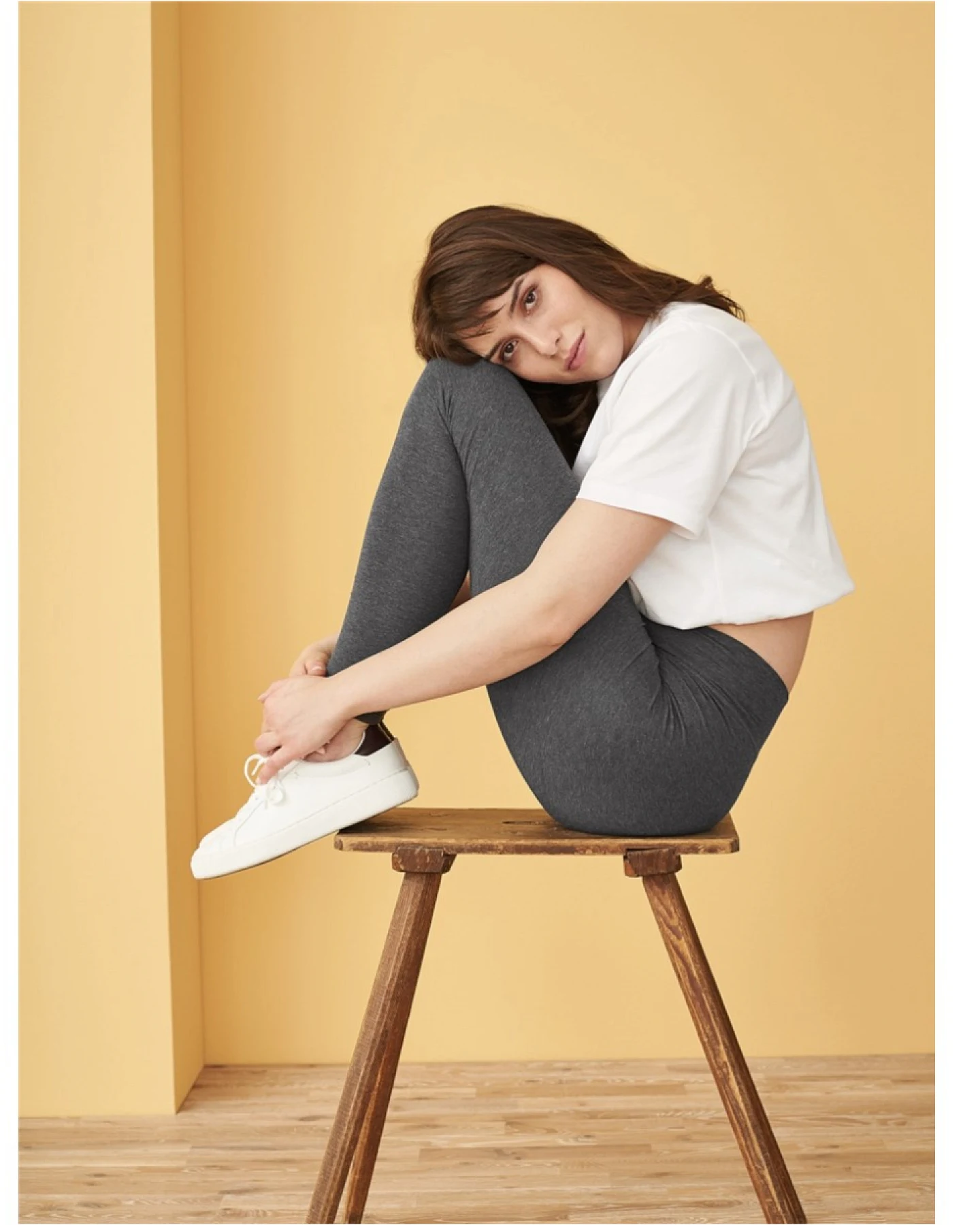 Living Crafts Damen Leggings "Lisa", graphite melange Gr.L – Ansicht 2