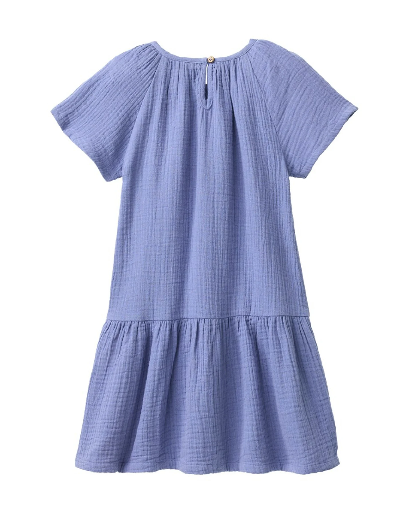 People Wear Organic Musselin-Kleid atlantik Gr. 140 – Ansicht 2