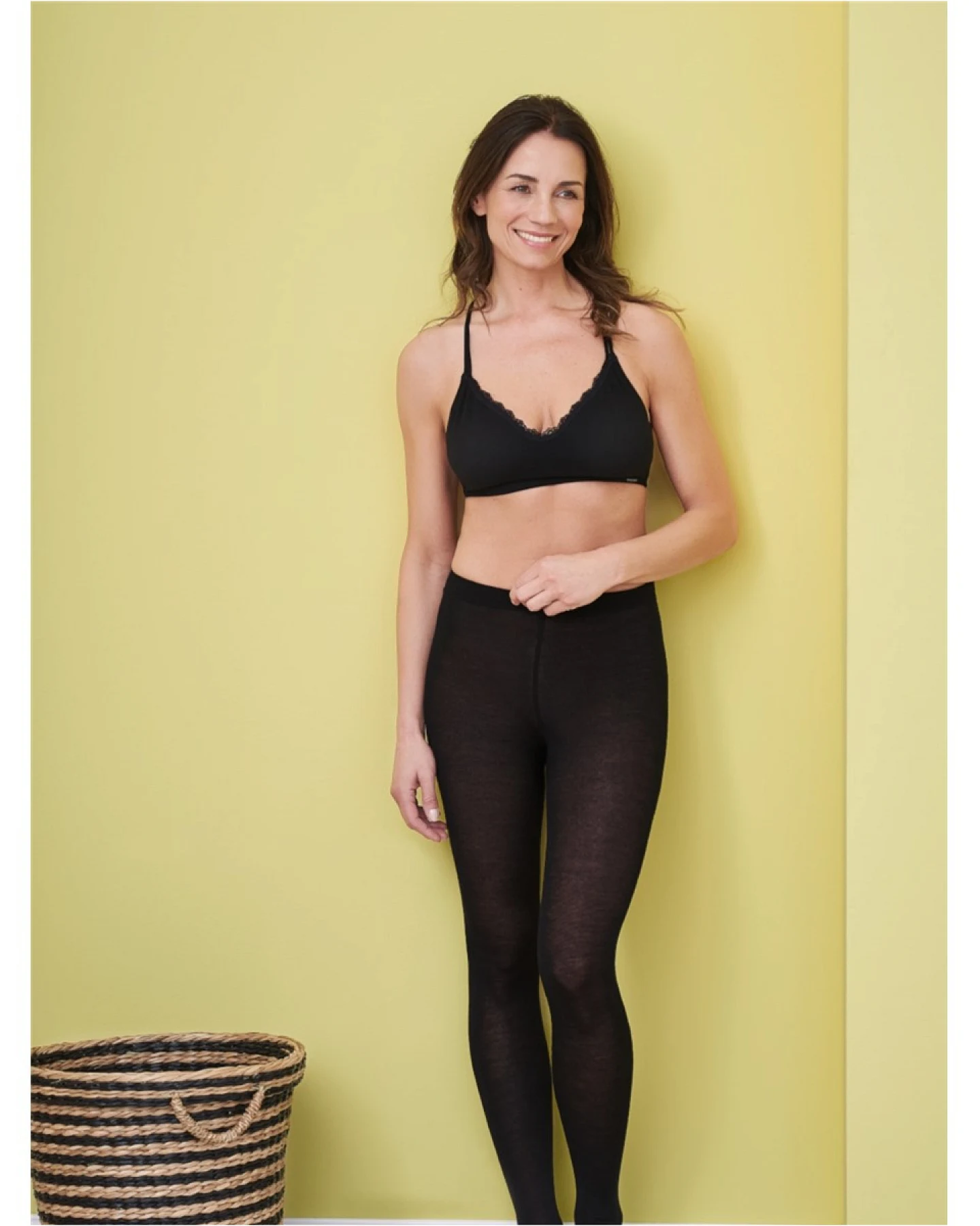 Living Crafts Damen Strumpfhose "Helene", black Gr.M – Ansicht 2