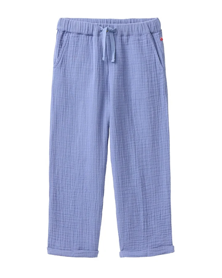 Produktseite: People Wear Organic Musselin-Hose atlantik Gr. 110