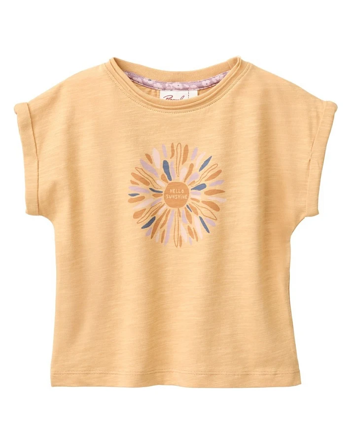 People Wear Organic Kurzarm-Shirt honiggelb Gr. 110/116
