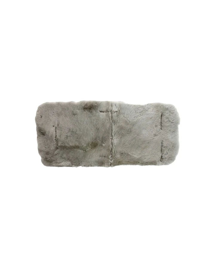 Lammfell Baby Felleinlage Patchwork grau Maße 73 x 33 cm