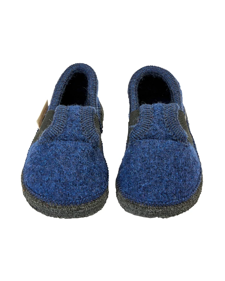 Kinder Hausschuhe Walkpuschen inkblau Gr. 24