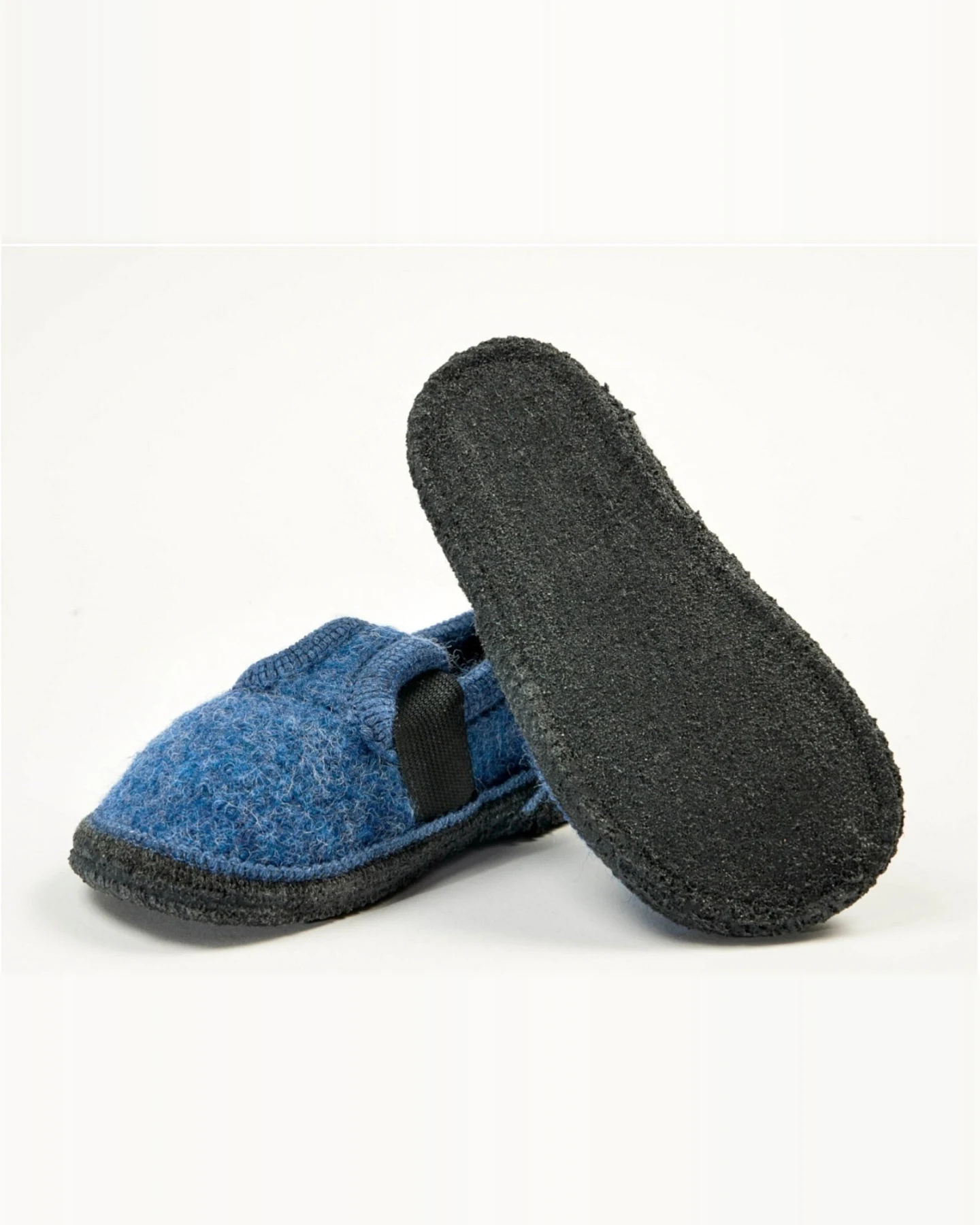 Kinder Hausschuhe Walkpuschen jeans Gr. 23 – Ansicht 2
