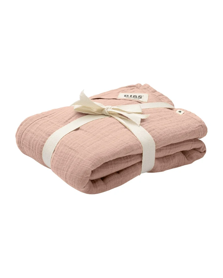 BIBS Pucktuch Bio-Baumwolle Musselin Blush Maße 120 x 120 cm
