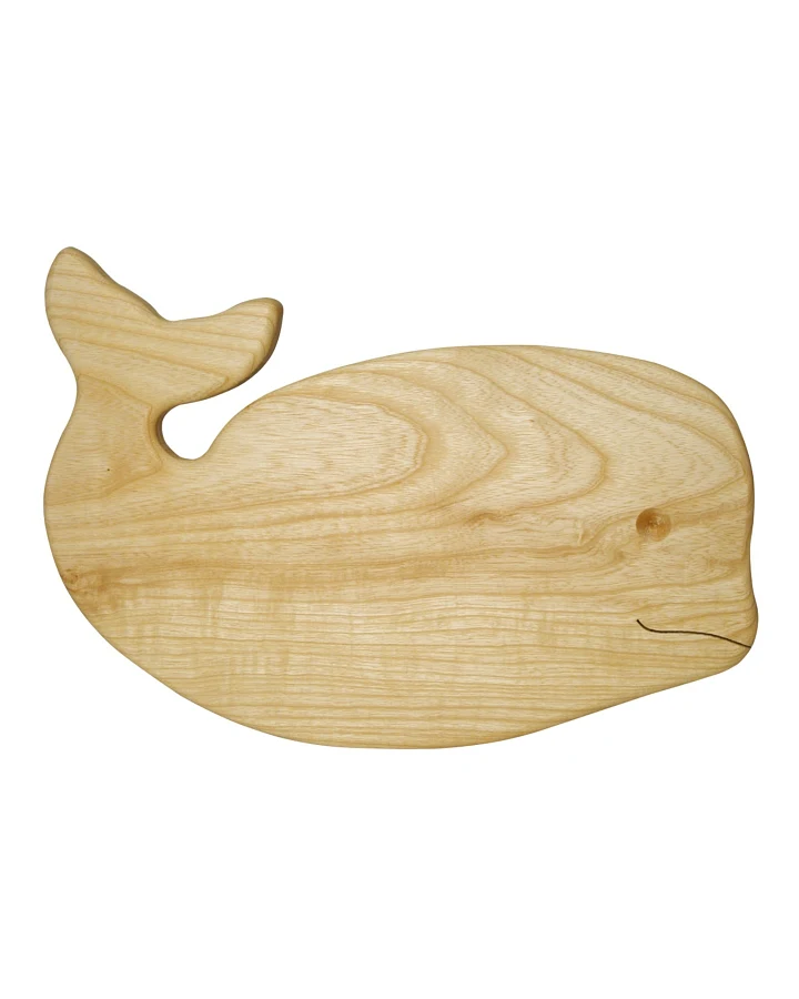 Kinder Frühstücksbrettchen aus Eschenholz Wal, bio geölt Maße 29 x 17 x 2 cm