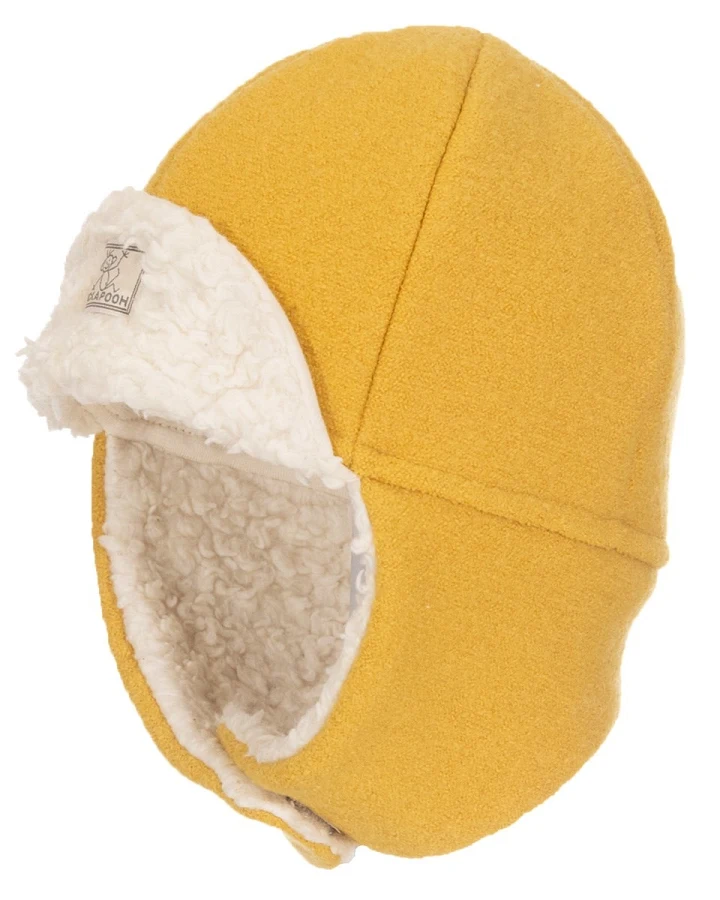 Pickapooh Baby und Kinder Mütze Bio-Schurwolle curry Gr. 52