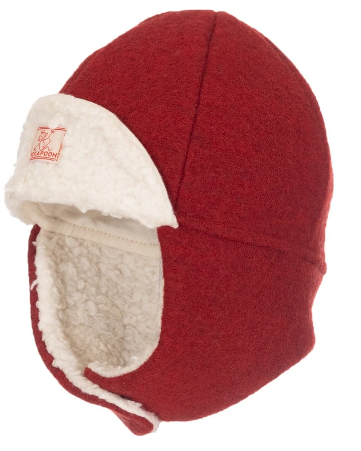 Pickapooh Baby und Kinder Mütze Bio-Schurwolle red Gr. 52